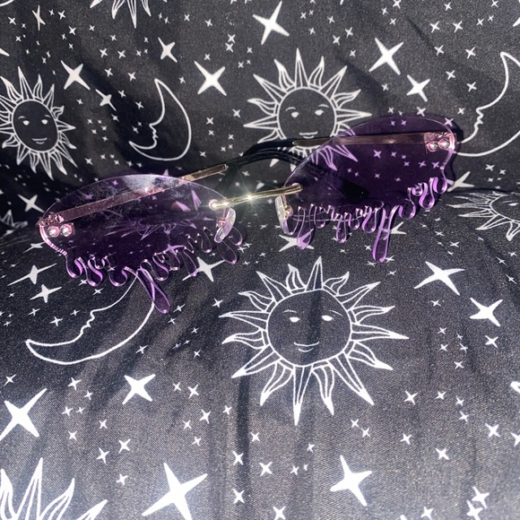 Purple Rimless Tear Shades - Picture 6 of 9